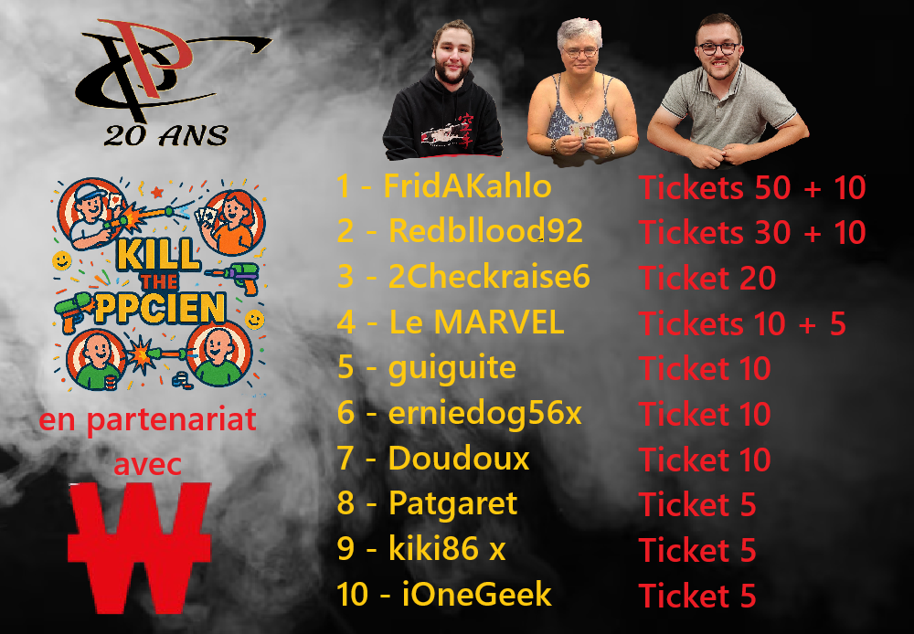 RESULTAT FINAL KILL THE PPCIENS