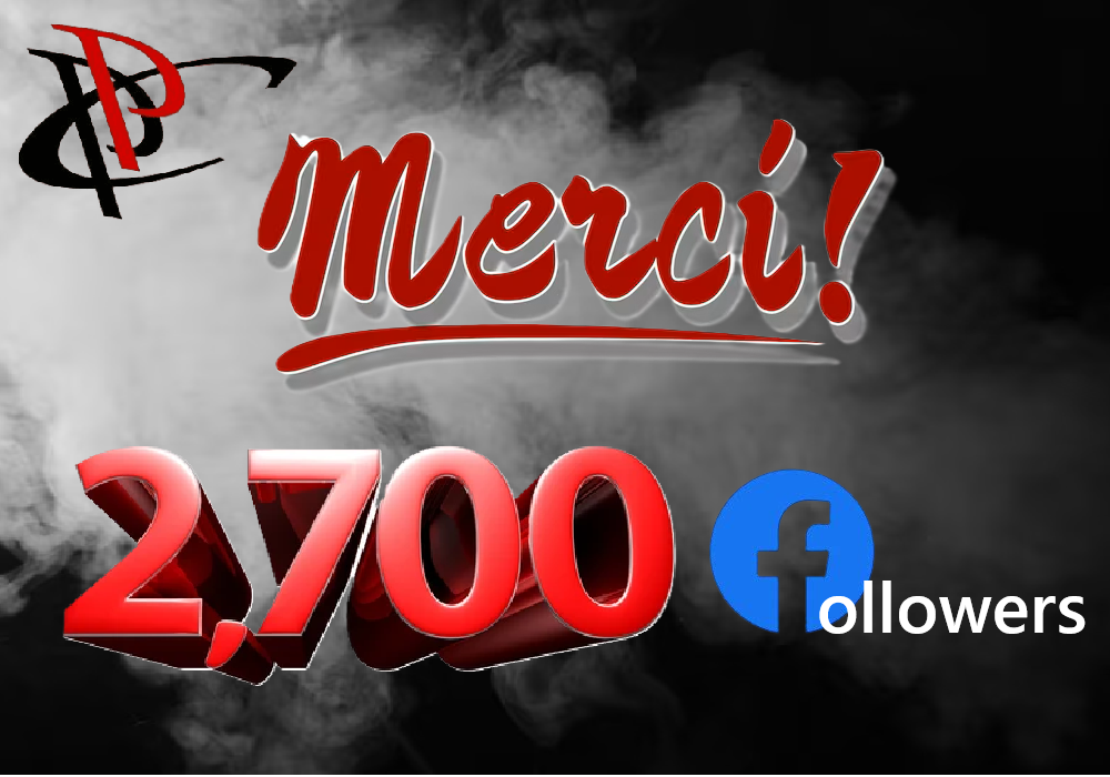 2700 FOLLOWERS SUR FACEBOOK