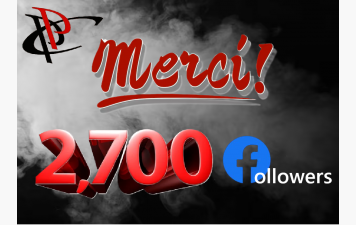 2700 FOLLOWERS SUR FACEBOOK